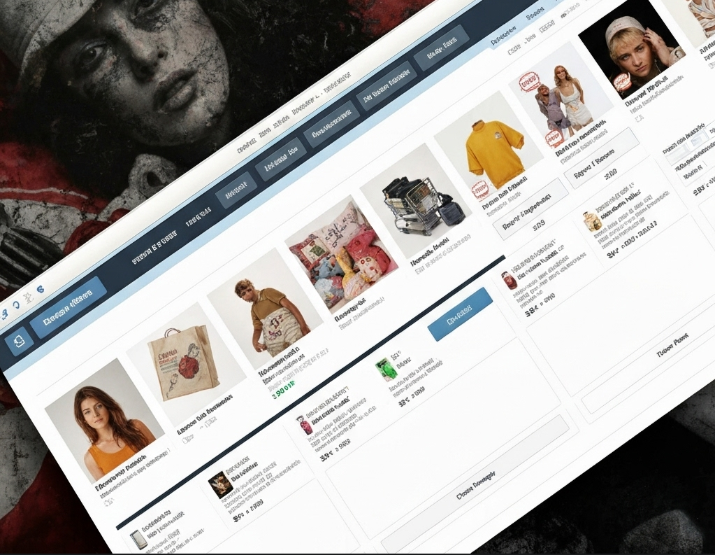 E-Commerce Store before redesign